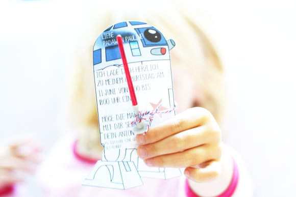 DIY Einladungen für den Star Wars Kindergeburtstag