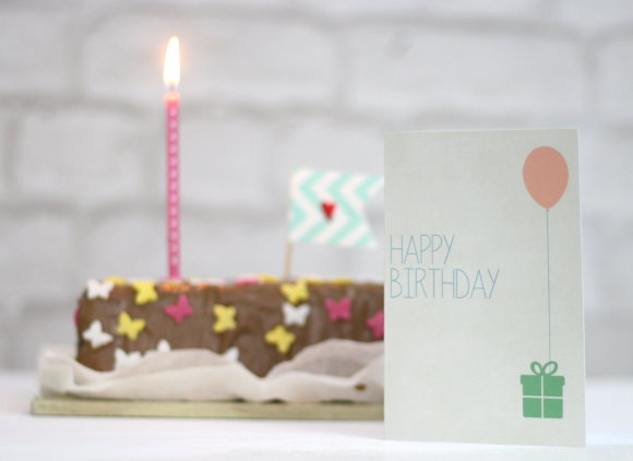 Kostenlose Geburtstagskarte - free printable
