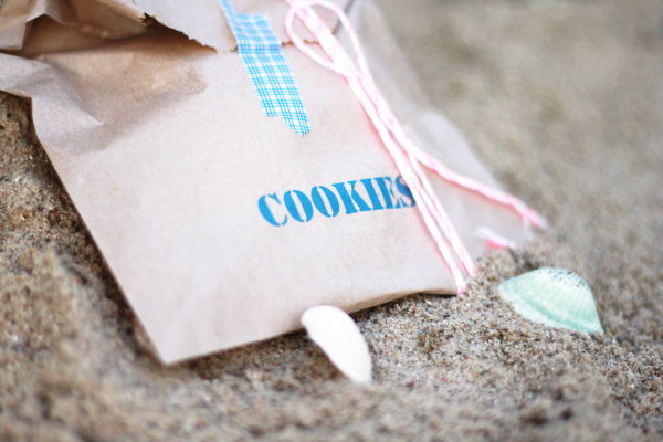 Selbstgemachte Cookies für das Strandpicknick