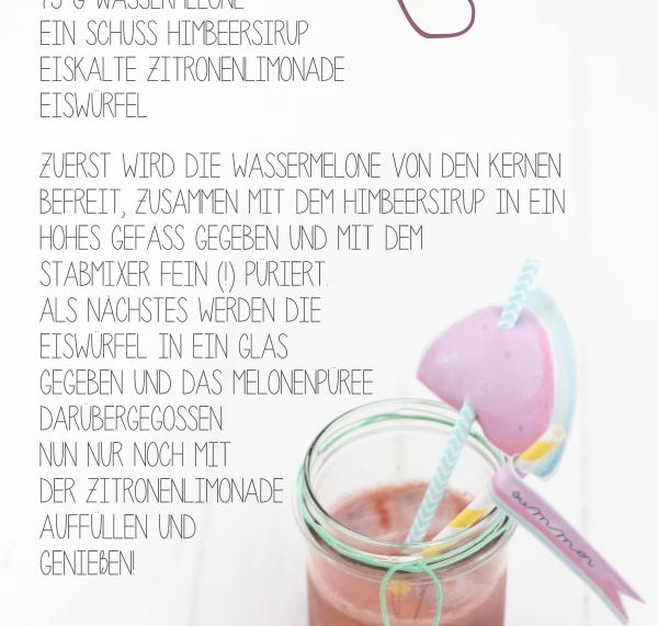 Rezept für DIY Melonen-Limonade