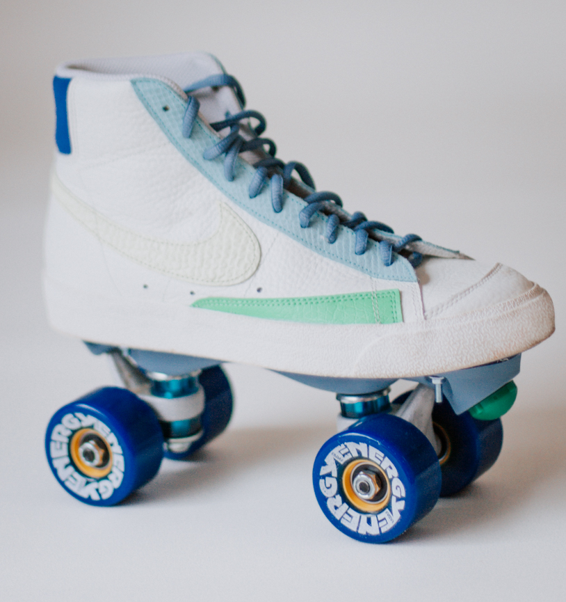 custom made Rollschuhe - diy Rollerskates aus Nike Sneakern. titatoni.de